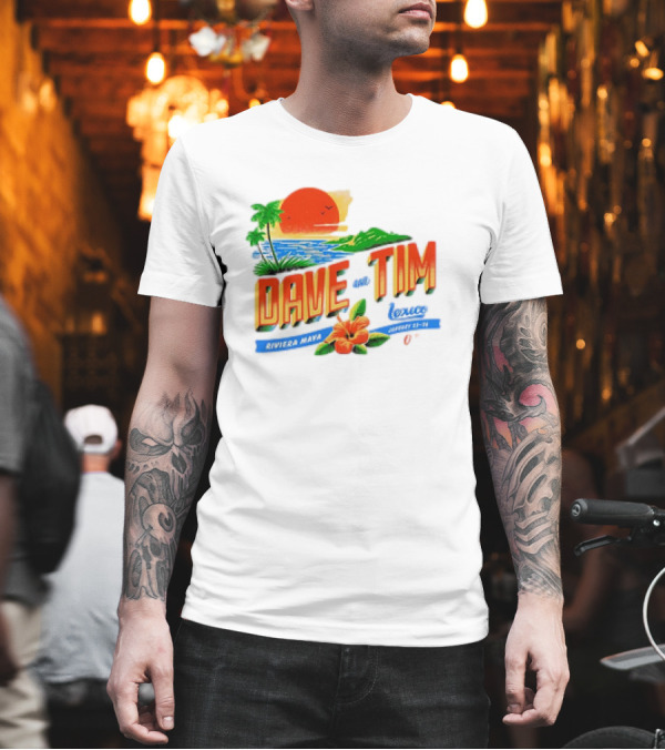 Dave Matthews And Tim Reynolds Riviera Maya Mexico January 23-25 Sunset 2025 T-Shirt