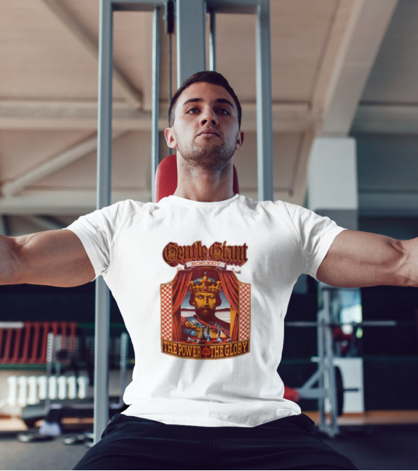 Gentle Giant MCMLXXIV The Power And The Glory King Chessboard Curtain T-Shirt