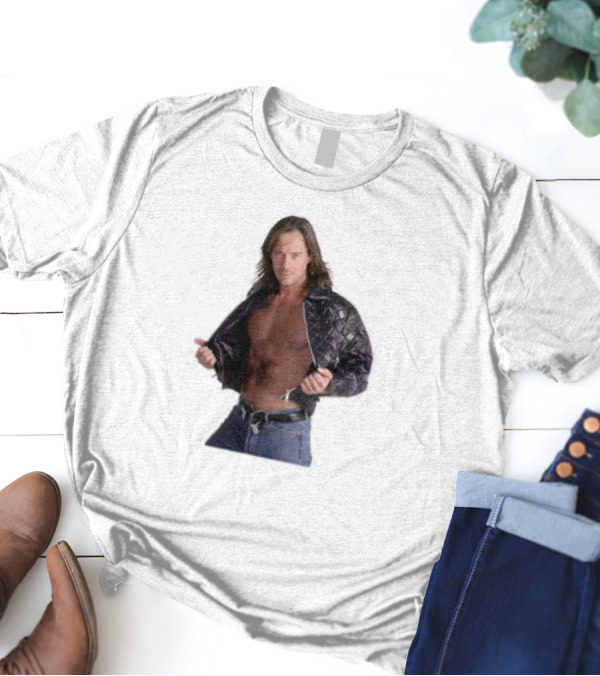 The Night's Kevin Sorbo In Classic Tough-Guy Leather Look T-Shirt