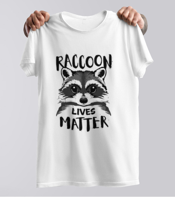 Raccoon Lives Matter Raccoon Face T-Shirt