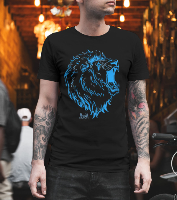 Hutch Premium Gritty Roaring Lion T-Shirt