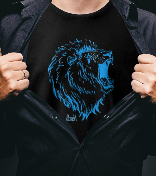 Hutch Premium Gritty Roaring Lion T-Shirt