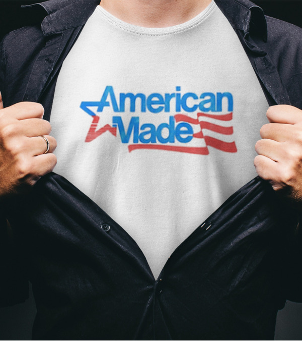 American Made USA Flag Patriotic Star And Stripes T-Shirt