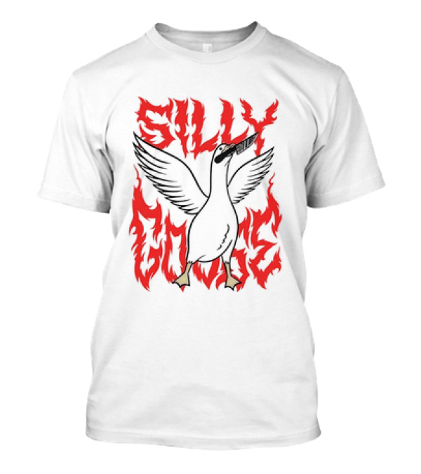 Silly Goose Tragic Girls Goose With Knife T-Shirt