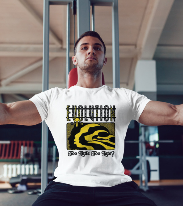Evolution Too Little Too Late? Bold Yellow And Black T-Shirt