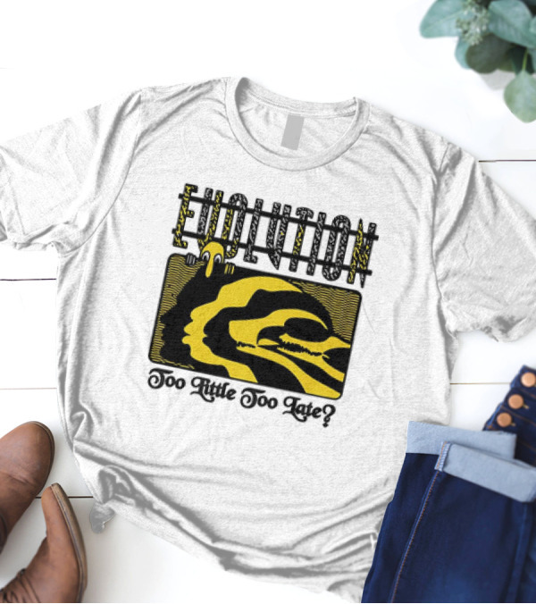 Evolution Too Little Too Late? Bold Yellow And Black T-Shirt