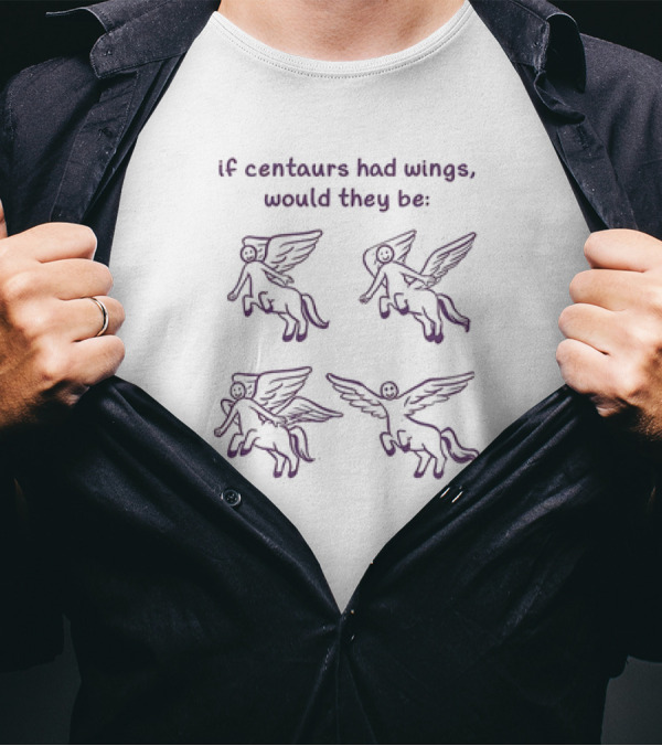 If Centaurs Had Wings Would They Be Centaurs But Worse T-Shirt