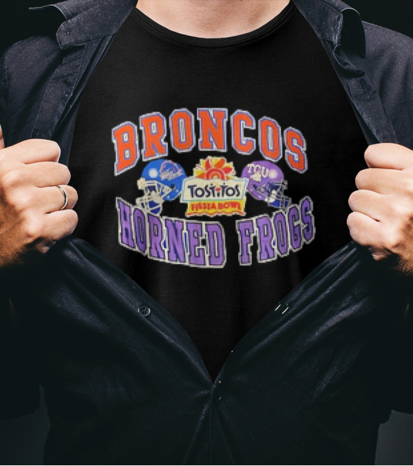 Broncos Horned Frogs Tostitos Fiesta Bowl Matchup T-Shirt