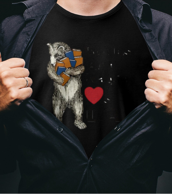 Books Are Magic Loves L.A. Bear With Books T-Shirt