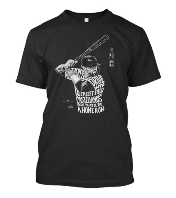 4-0 Ballgame Deep Left Field Castellanos Home Run T-Shirt