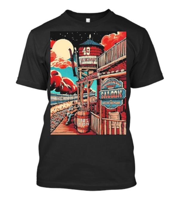 49 Winchester Knuckleheads Saloon Kansas City April 19 2025 Event With Noelene Hofmann T-Shirt