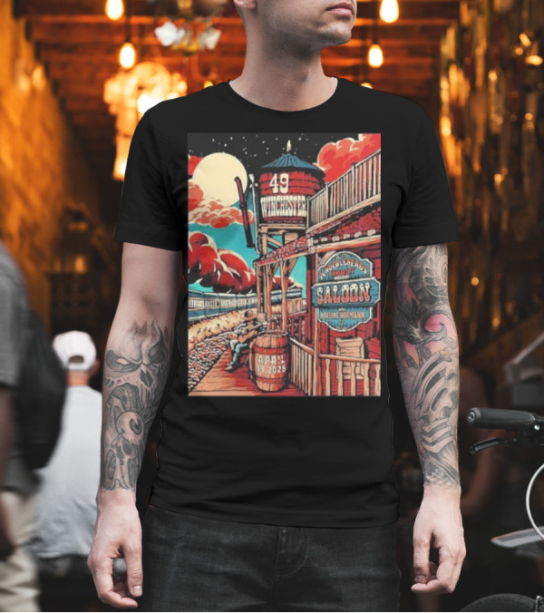 49 Winchester Knuckleheads Saloon Kansas City April 19 2025 Event With Noelene Hofmann T-Shirt