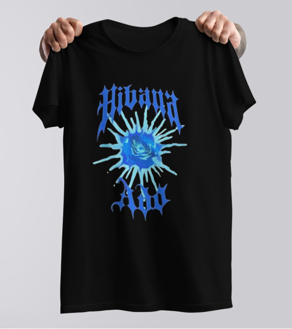 Hibana Ado World Tour 2025 Blue Flower Rose Burst T-Shirt
