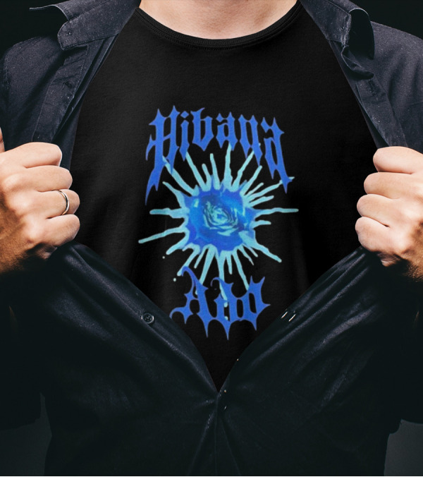 Hibana Ado World Tour 2025 Blue Flower Rose Burst T-Shirt
