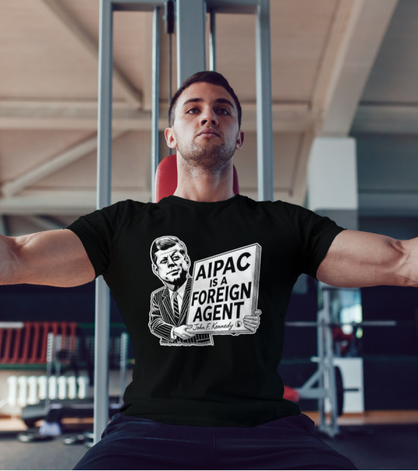 AIPAC Is A Foreign Agent John F. Kennedy Caricature T-Shirt
