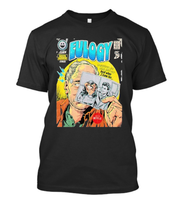 All New Black Mirror Comics Eulogy Smartphones Clouds By Butcher Billy Netflix T-Shirt