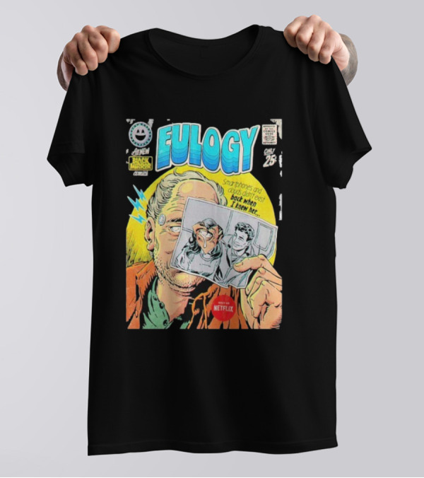 All New Black Mirror Comics Eulogy Smartphones Clouds By Butcher Billy Netflix T-Shirt