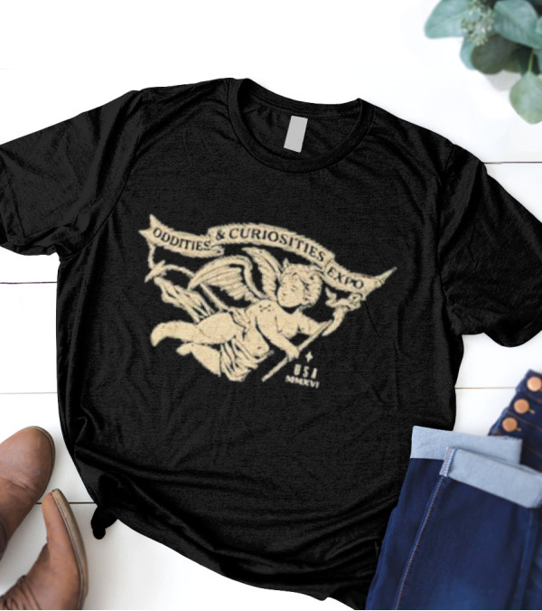 Oddities And Curiosities Expo Angel B+C USA T-Shirt