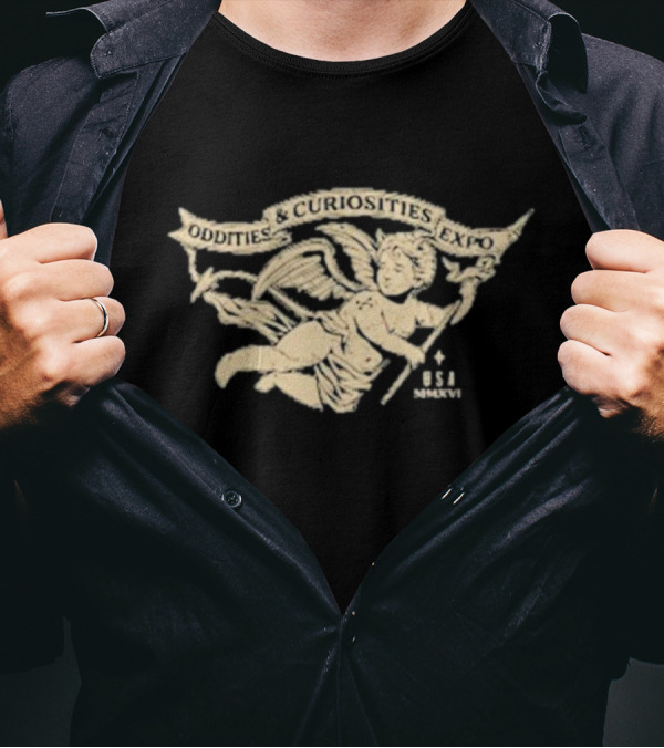 Oddities And Curiosities Expo Angel B+C USA T-Shirt