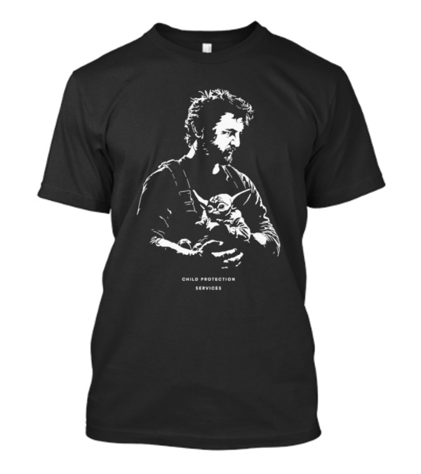 "Child Protection Services Mandalorian Baby Yoda Mashup" T-Shirt