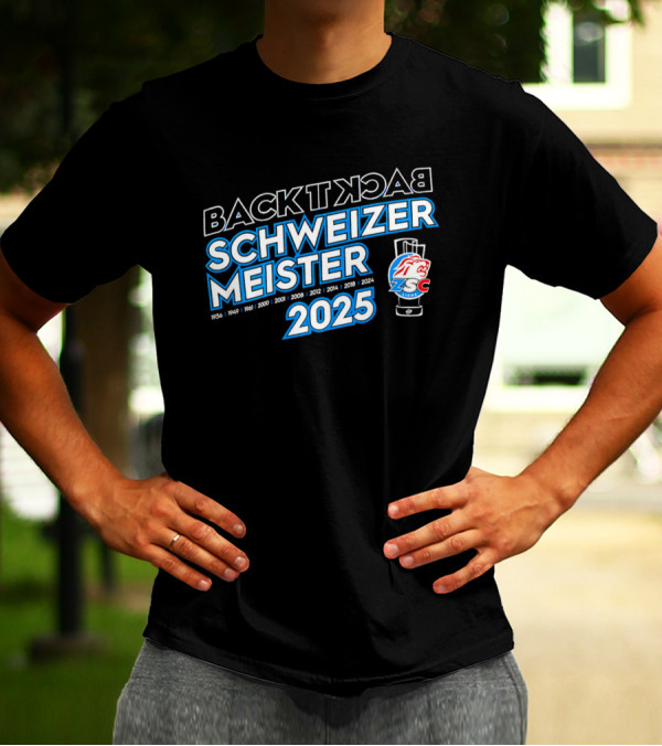 BACK TO BACK SCHWEIZER MEISTER ZSC LIONS 2025 T-Shirt