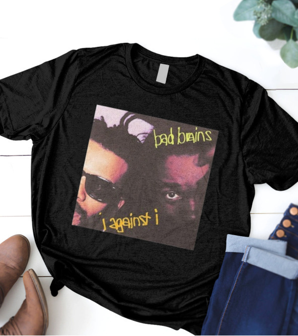 Bad Brains I Against I Album Cover Two Faces With Sunglasses And Dreadlocks T-Shirt