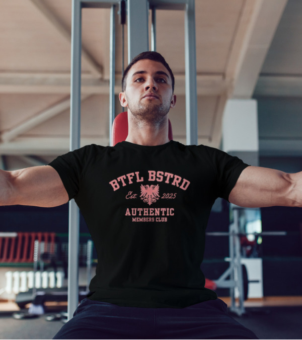 BTFL BSTRD Est 2025 Authentic Members Club Eagle Emblem T-Shirt
