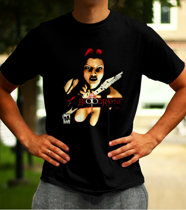 BloodRayne M Rating Femme Fatale Sword Wielder T-Shirt