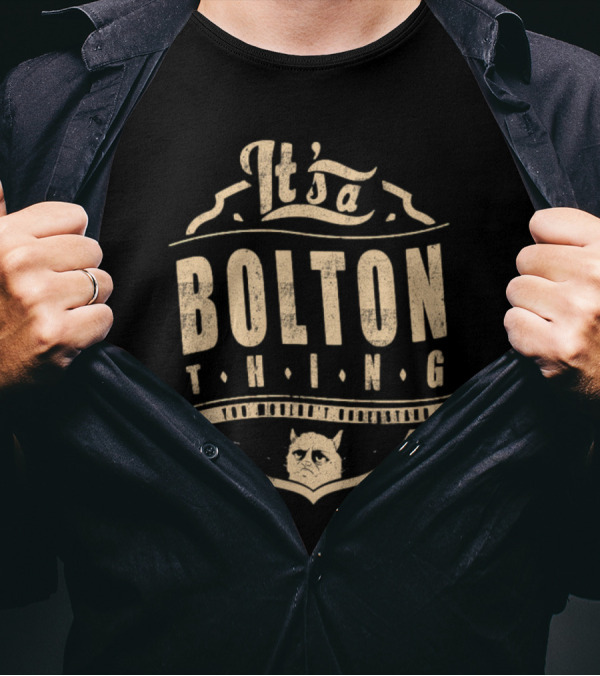 It's A Bolton Thing Cat Emblem T-Shirt