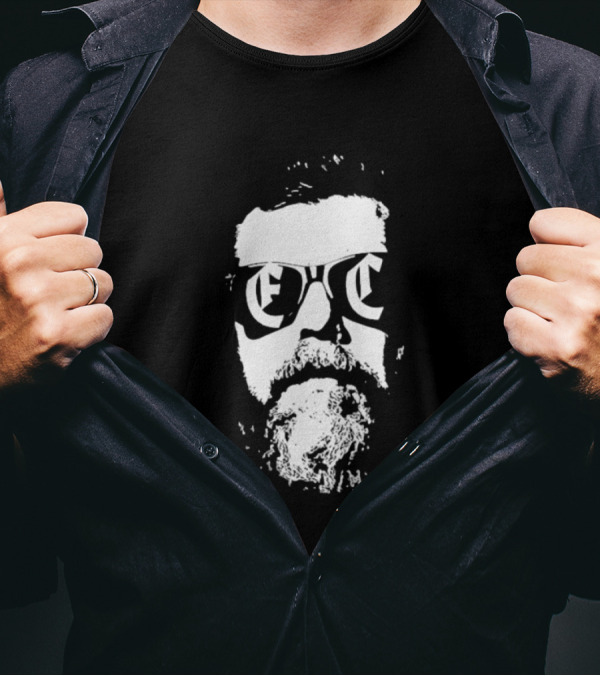 Erik Cohen Live Aus Der Vergangenheit II Abstract White Face With Sunglasses T-Shirt
