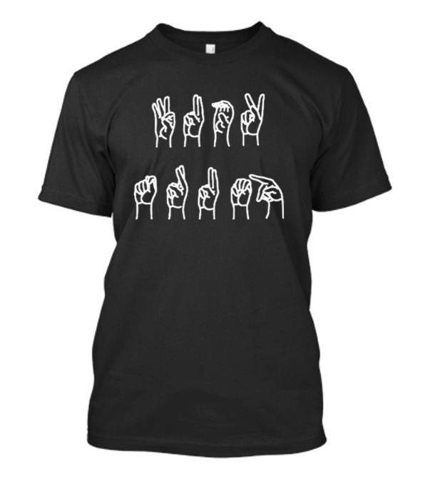 Fck Trump Sign Language Message T-Shirt