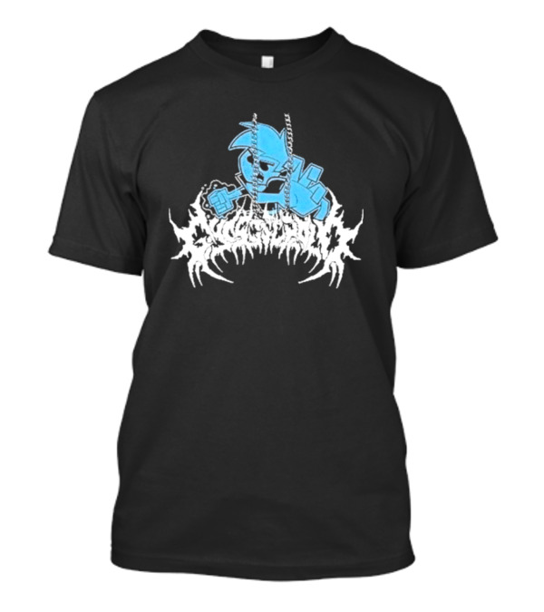Danny Phantom Ghost Supply White Flame Text T-Shirt