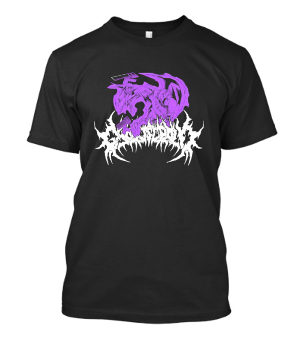 Ghost Supply Duel Purple Dragon With White Text T-Shirt