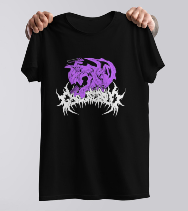 Ghost Supply Duel Purple Dragon With White Text T-Shirt