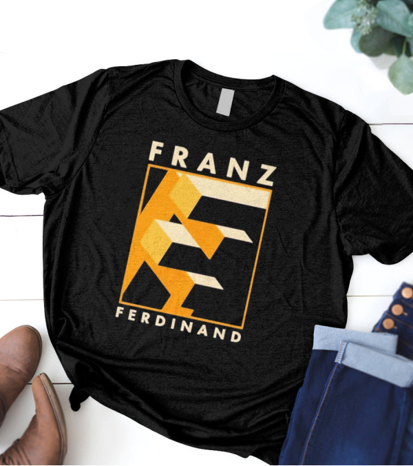 Franz Ferdinand Orange Geometric E T-Shirt