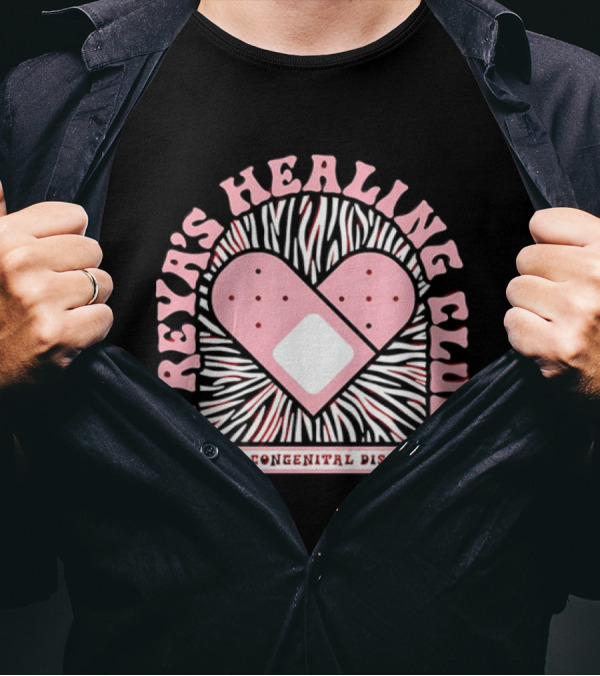 Freya's Healing Club Rare Congenital Disease Bandaid Heart T-Shirt