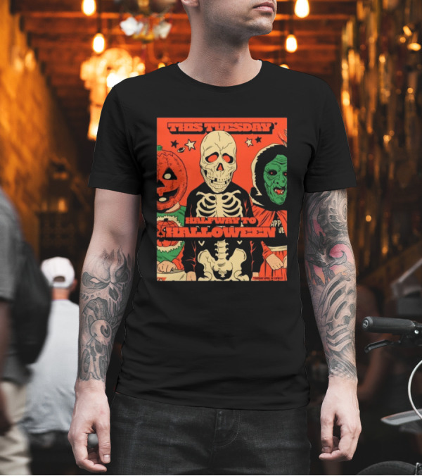 This Tuesday Halfway To Halloween April 29 2025 Tour Fright-Rags Inc Bundle T-Shirt