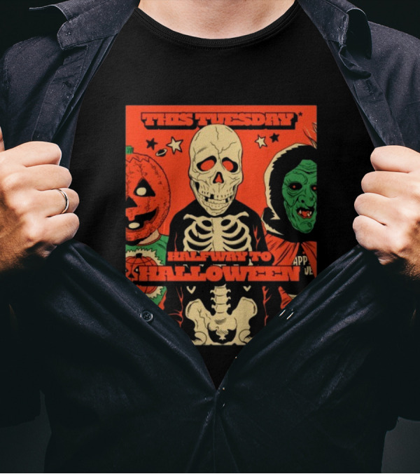 This Tuesday Halfway To Halloween April 29 2025 Tour Fright-Rags Inc Bundle T-Shirt