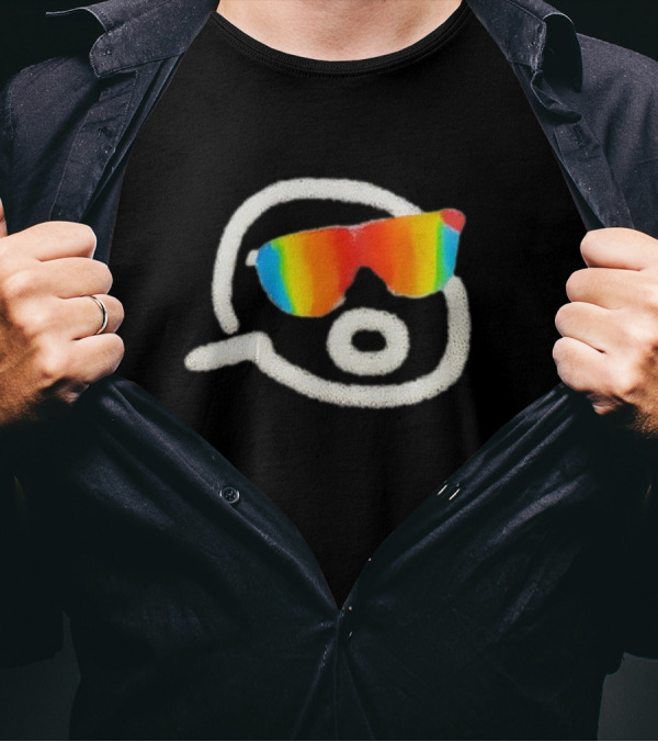 Gorklon Rust Elon Musk Rainbow Sunglasses T-Shirt