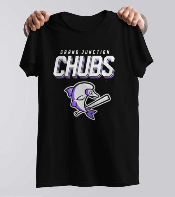 Grand Junction Chubs Baseball Fish Mascot T-Shirt