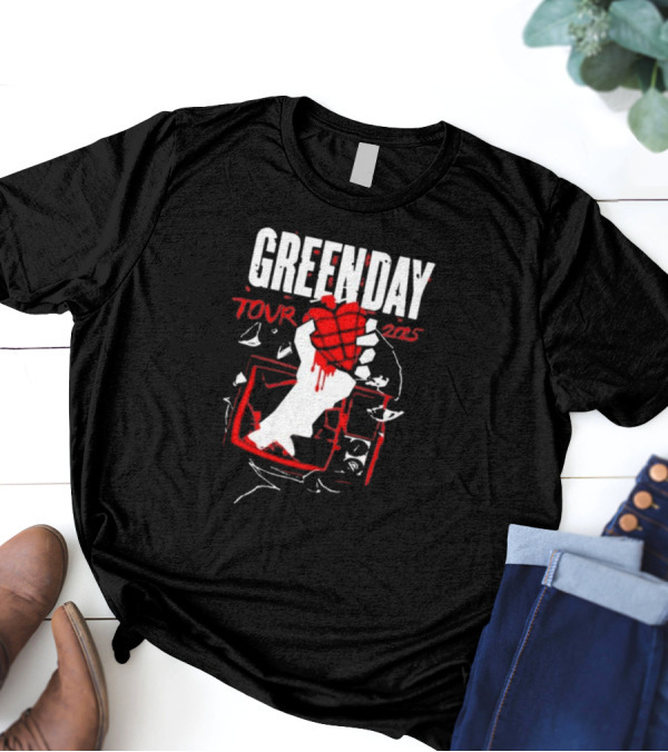 GREEN DAY TOUR 2025 HAND GRENADE IMAGE T-Shirt