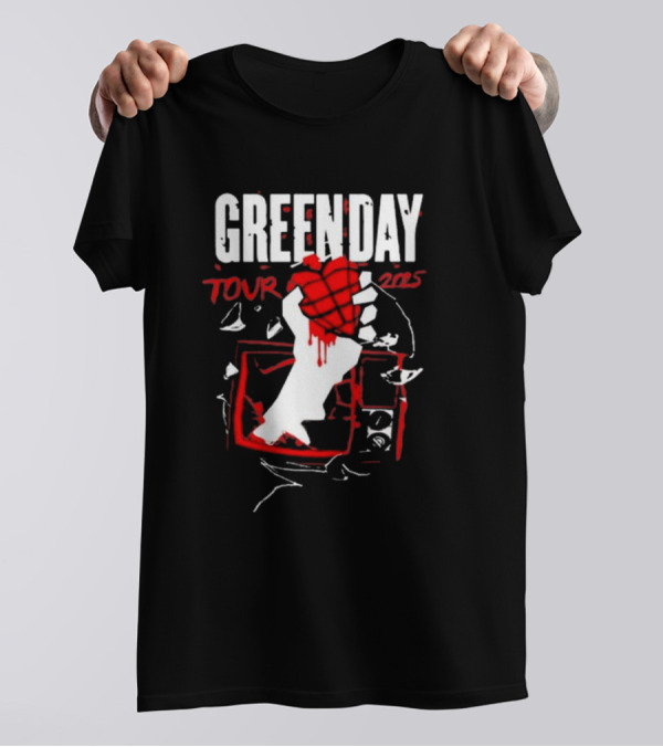 GREEN DAY TOUR 2025 HAND GRENADE IMAGE T-Shirt