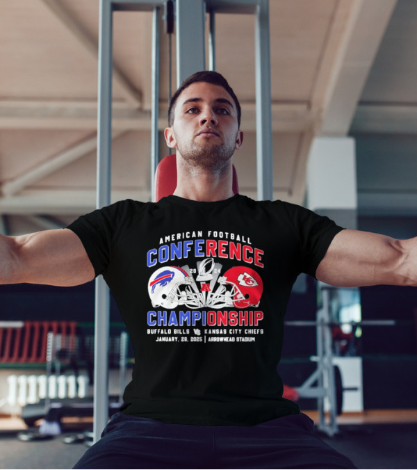 American Football Conference Championship 2024 Buffalo Bills Vs Kansas City Chiefs January 28 2024 Arrowhead Stadium T-Shirt