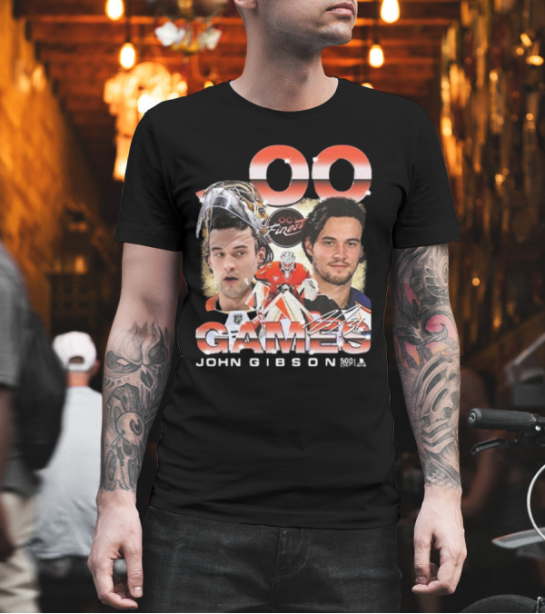 Anaheim Ducks John Gibson 500 Games Milestone Commemoration T-Shirt