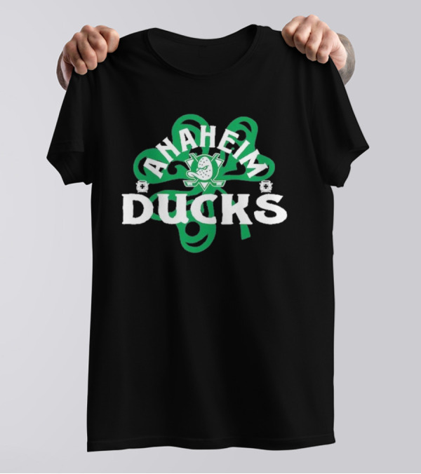 Anaheim Ducks St. Patrick’s Day Shamrock T-Shirt