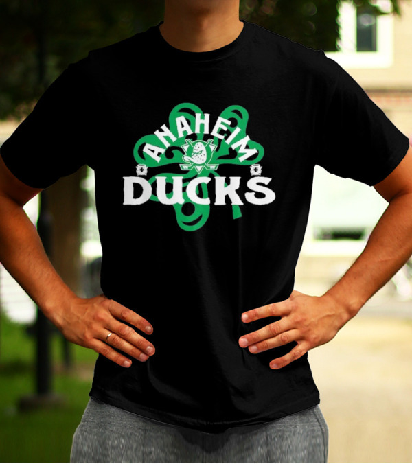 Anaheim Ducks St. Patrick’s Day Shamrock T-Shirt