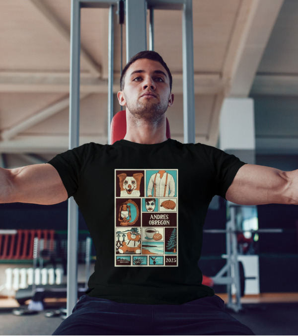 Andrés Obregón February 2025 Monterrey Guadalajara CDMX Shows Lantern Dog Bear Coffee T-Shirt