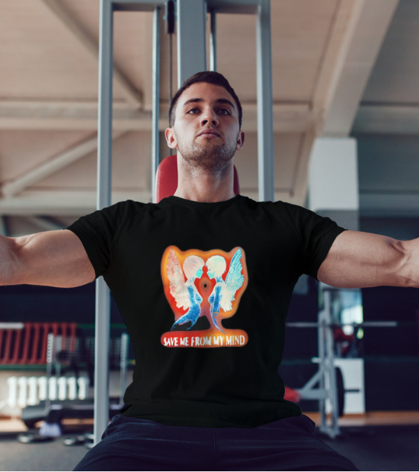 Angel Save Me From My Mind Wings Reflection T-Shirt