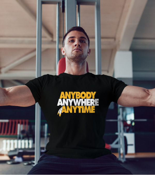 Anybody Anywhere Anytime Washington Commanders Vs Philadelphia Eagles NFL Rivalry T-Shirt
