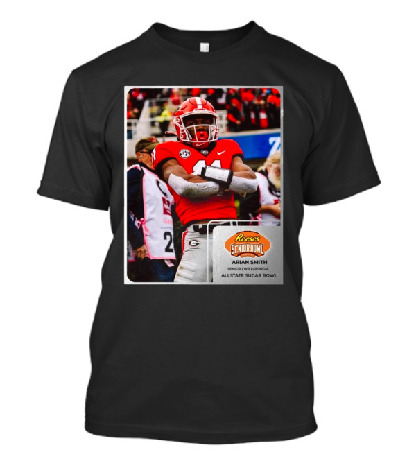 Arian Smith Georgia Senior WR Reese’s Senior Bowl Allstate Sugar Bowl T-Shirt